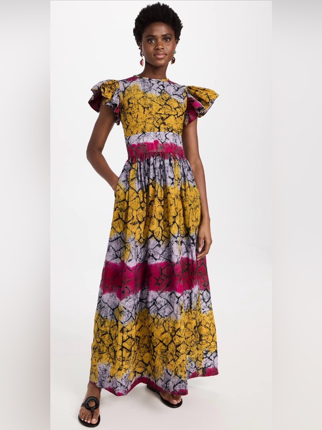 Sika Efe Flutter Sleeve Dress